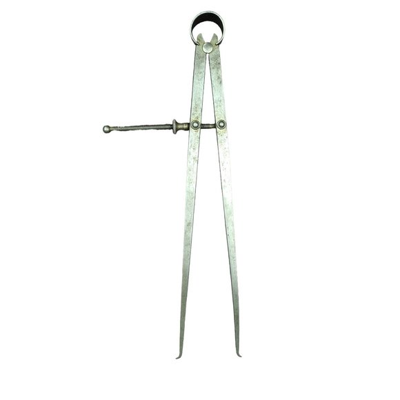 Vintage Starrett Inside Spring Caliper 12 inch Machinist Tool Measure Flat Leg - Picture 2 of 4